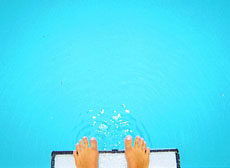Pool diving board
